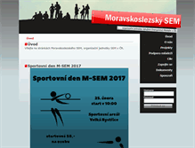 Tablet Screenshot of moravskoslezsky.semcr.cz